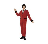Déguisement Homme S Rockabillu Rouge Rouge