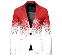 Déguisement Homme Smoking Costume Père Noël Deguisement De Noel Veste Costumes Et Vestes pour Blazers Pere Adulte Déguisements Adultes Blazer Chic Elegant Costard Croisé Mariage Decontracte Blaser,XL