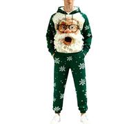 DéGuisement Homme,Suits Masculins Élégants - Ensemble Décontracté Hivernal sans Poches - Style Festif Confort Optimal pour Saison Froide (Dark Green, M)