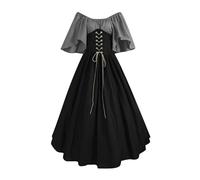 Déguisement Horreur Longue Malefique Mariée Soiree Robe Femme Halloween Sorcière Velours Robe Medievale Femme Hallowen Dentelle Taille Ado Halloween Costume S