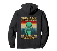 Déguisement Humain Alien Drôle Espace Martien Sci-FI Sweat à Capuche