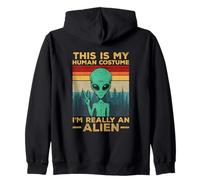 Déguisement Humain Alien Drôle Espace Martien Sci-FI Sweat à Capuche