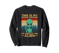Déguisement Humain Alien Drôle Espace Martien Sci-FI Sweatshirt
