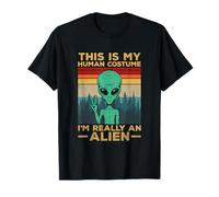 Déguisement Humain Alien Drôle Espace Martien Sci-FI T-Shirt