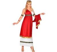 Widmann Déguisement Impératrice romaine – Robe longue, brassards, couronne de laurier – XL Rouge