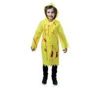 Déguisement Imperméable de Tueur Sanglant Garçon - PTIT CLOWN - Costume Halloween, Cospaly, Fête Costumée, Soirée Déguisée - Jaune 10-12 ans