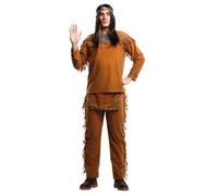 Déguisement Indien Adulte - NO NAME - Indien - Marron - Polyester - Homme S