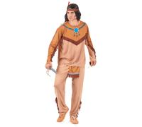 Déguisement Indien Beige Et Marron Homme - Taille: Xl Marron