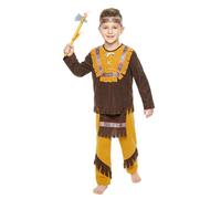 Déguisement indien garçon - 171371 - Haut, Pantalon, Coiffe - Multicolore 4-6 ans