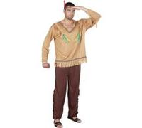 natif indien pour homme Déguisement American Wild Western adultes Costume NEUF