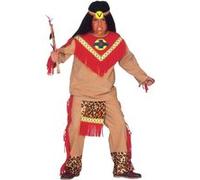 Widmann Raging Bull (Coat, Pants, Headband) (128 cm / 5-7 Years) Brown