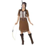 Déguisement Indienne À Franges Femme Large Marron