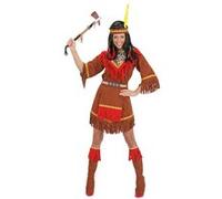 Widmann - Déguisement Indienne Apache Pocahontas - robe, serre-tête, couvre-bottes - M Marron