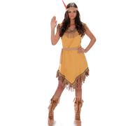 Déguisement Indienne Asymétrique Femme - Taille: Xl Jaune
