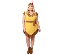 Déguisement indienne asymétrique grande taille femme XXL