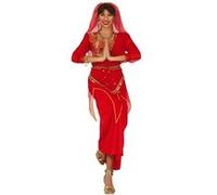 déguisement indienne danseuse bollywood femme - l - rouge - guirca 79147 Rouge G