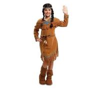 Déguisement Indienne Fille - Marron - NO NAME - Indien - Enfant - Polyester 7-9 ans