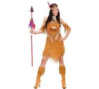 déguisement indienne pocahontas robe marron femme - l - marron - widmann 073883 Marron G