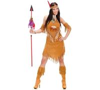 DÉGUISEMENT INDIENNE POCAHONTAS ROBE MARRON FEMME S