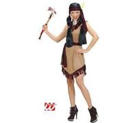 W WIDMANN MILANO Costume de carnaval Party Fashion – Indien, Robe, Far West, Fille de chef