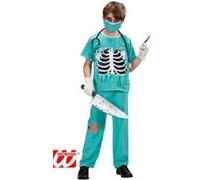 Widmann Scary Surgeon (Shirt With Bones Chest, Pants, Face Mask) (158 cm / 11-13