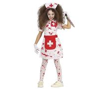 Fiestas Guirca - Costume Infirmière Zombie - Infirmière Sanglante - Déguisement Halloween Fille
