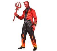 W WIDMANN MILANO – Costume homme Diable avec masque – Tenue complète pour Halloween et carnaval