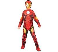 RUBIE'S Avengers Officiel - Déguisement Classique Iron Man Enfant - Taille 5-6 ans - 105 à 116 cm - Costume Combinaison Rouge et Jaune et Masque - Pour Halloween, Carnaval - Idée Cadeau de Noël