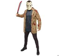 Déguisement Jason Vendredi 13 - Homme - S - AMSCAN - Veste et masque - Blanc