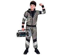 Déguisement Jogging Disco Années 80 Enfant - Taille: 8-10 Ans (140 Cm) Argenté