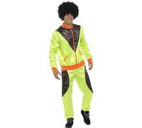 Déguisement Jogging Rétro Vert Homme - Taille: M Jaune