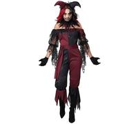 Déguisement Joker Psychopathe Grande Taille Femme - Taille: Xxl (46/48) Rouge