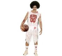 Déguisement joueur de basket zombie adulte Halloween Taille S G