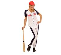 Déguisement Joueuse Baseball Femme Large Rouge