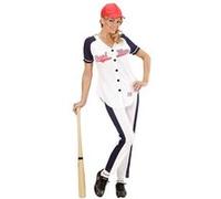 Widmann Déguisement joueuse de baseball 73371 Femme S Blanc