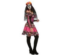 Mom Day Of The Dead Woman Costume Rose XL
