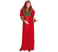 Déguisement Juliette luxe adulte - Taille S/M - Rouge - Noir - Or
