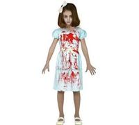 déguisement jumelle ensanglantée fille - 7/9 ans - bleu - générique 83467 Bleu G