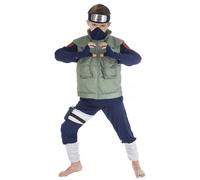 Chaks Déguisement Kakashi Naruto Garçon 3 à 10 ans Licence officielle 9-10 ans