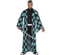 déguisement kamado guerrier samouraï homme - l - bleu - guirca 79685 Bleu G