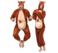 Déguisement Kangourou Peluche Adulte L - Mixte - Marron - Intérieur