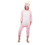 Déguisement kigurumi - PTIT CLOWN - Kigurumi Licorne Femme - Rose - Polyester - Combinaison à capuche L/XL