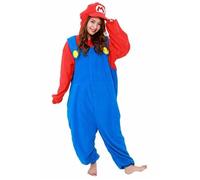Déguisement Kigurumi - Samourai Market Nintendo Mario - Bleu - Taille adulte 170-199 cm - Pour adulte Taille unique