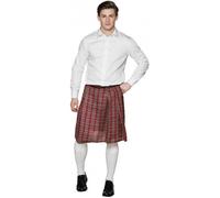 Boland Kilt écossais Déguisement Mr Tartan – tartan rouge 60 cm – Homme M