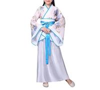 Déguisement Kimono Japonais pour Enfant Fille, Ensemble Costume Geisha Yukata, Peignoir de Bain Kimono pour Spa, Robe Traditionnelle Japonaise Cosplay Peignoir Mariage Fête Performance