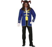 Fiestas Guirca – Déguisement Monsieur Bête – T-shirt, veste, ceinture et pantalon – Taille L Multicolore