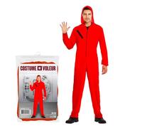 Déguisement La Casa de Papel Adulte de 170 à 180 cm | Costume Cosplay Série Casa de Papel | Unisexe | Combinaison Rouge à Capuche | Soirée Déguisée à Thème Braqueur/Voleur | OriginalCup®