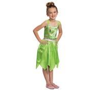 Déguisement La Fée Clochette Basique Fille - Taille: 7 - 8 Ans (124 - 136 Cm) Vert