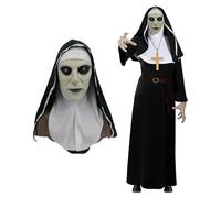 Déguisement La Nonne pour Adulte | Comprend 1 Robe, 1 Masque et 1 Croix | Costume Halloween Bonne Sœur | Cosplay Religieuse | Film d'Horreur | 100% Fun | OriginalCup