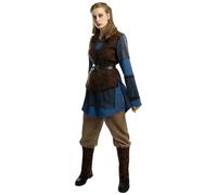 Déguisement Lagertha - Vikings Femme - Taille: L Marron